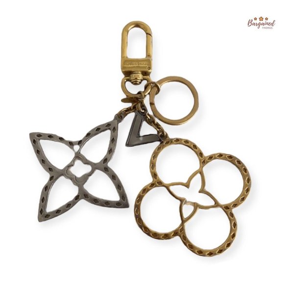 Authentic LOUIS VUITTON Goldtone Neo Tapage Key Holder And Bag Charm - EA0176 - Picture 3 of 14